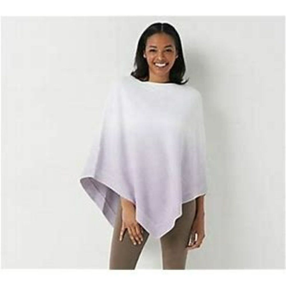 Barefoot Dreams Cozychic Ultra Lite Ocean Breeze Poncho NWT